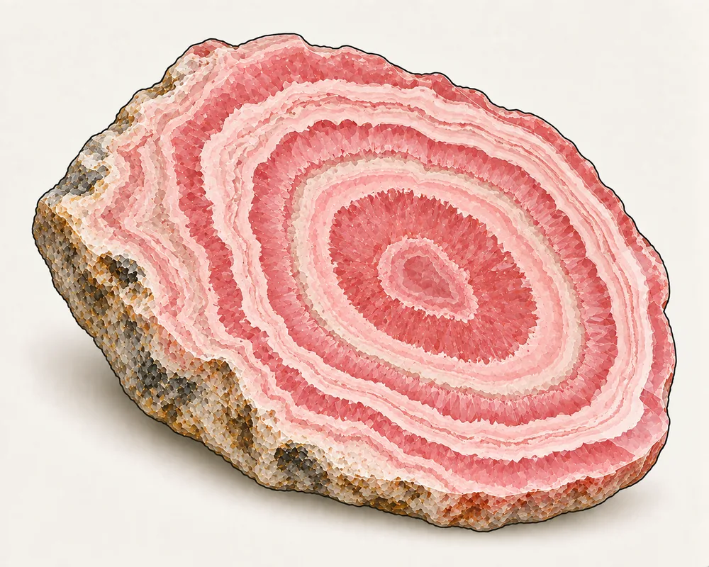 Rhodochrosit im Vergleich
